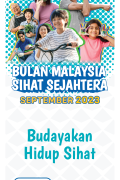 Bunting Bulan Malaysia Sihat Sejahtera September 2023